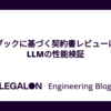 プレイブックに基づく契約書レビューにおけるLLMの性能検証