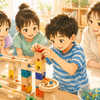 「ママはちょっと黙ってて！」5歳児が夢中になったビー玉転がしのおもちゃ