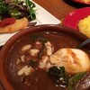 七種の野菜カレー、おぼろ豆腐のせ