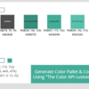 カラーパレットや色の変換をしてくれるAPI : The Color API のカスタムコネクターを作りました