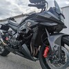 カタナにGSX-S1000(20年)の純正アンダーカウルを流用/純正エキパイ戻し