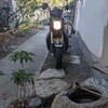 アイスタ行きの原付バイクを始動