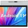 【2022最新のAndroid11タブレット】タブレット 10インチ wi-fiモデル 2GB+32GB +128GB(Micro SDカード支持)4コアCPU Android タブレット 10インチ 6000mAh大容量バッテリー 8/2MPデュアルカメラ GMS認証 子供用 アンドロイド11 たぶれっと 日本語取扱説明書付き Pad m11(Gray)