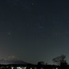 富士山　星景