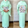 紋紗の色無地でお稽古に。