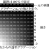 左からと左右からの透明グラデーションも正確になったPixtack紫陽花