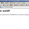  なんちゃってWebサーバ