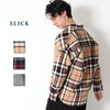 SLICK スリック Tartan Check Dropped Shoulders Shirt タータンチェック ドロップショルダーシャツ送料無料10,584円