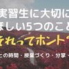 教育実習生に大切にしてほしい5つのこと、それってホント？ー生徒との時間・授業づくり・分掌・就活etcー