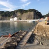 港の復旧工事