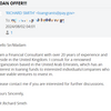 リチャード・スミスからの勢いあるメール。LOAN OFFER!!!