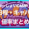 わっしょいCAMP！ 日程・キャパ・倍率まとめ