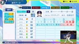 【パワプロ2024・再現】ヤクブ・ウィンクラー（2025・チェコ代表）