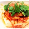 『キムチ豆腐～三つ葉をのせて』