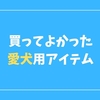 愛犬を迎えて1年。買ってよかった犬用グッズまとめ