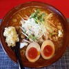 館山ラスカル　[館山市]　/　辛い中華そば(大) + 味玉