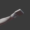 Blender 392日目。「身体のモデリング」その45 ～手のひら②～。