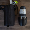 三脚座付きEF70-200mm F2.8L IS USMのレンズポーチとしてHAKUBAのソフトレンズポーチ120-240（KLP-SF1224）がピッタリだったわ
