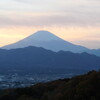 １２月の夕方の富士山