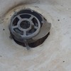 ベランダ排水孔修理