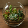 多肉植物テラリウムの魅力と作り方完全ガイド  ― 小さなガラスの中に広がる癒しの世界 ―
