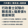行政書士試験の難易度と偏差値を徹底解説｜法律系資格の登竜門、その実力を読み解く