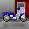 AffinityDesignerでバイクと街の背景を描いてみました
