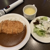 カラオケ、コートダジュールでランチセット！メインディッシュとサラダ！カツカレー美味しい！