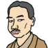 商用フリー似顔絵イラスト 夏目漱石 いわのふみやの商用フリー似顔絵集