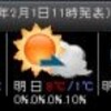 デスクトップにピンポイント天気予報「お天気Watcher」がバージョンアップ (1.75 => 1.76a)