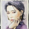 水彩人物イラストキャンソンXLアクアレルスケッチブック 9月30日