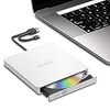 DETROVA DVDドライブ 外付け 外付けDVD/CDドライブ DVDレコ CD/DVD-Rプレイヤー USB3.0&Type-C両用ケーブル Window/Linux/Mac OS対応 読み出し&書き込み エラー校正 TYPE-Cコネクター付き 景品DVD-R付き 日本語取扱説明書付き (ホワイト)