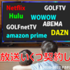 有料放送　いくつ契約してますか？