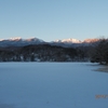 松原湖と八ヶ岳連峰