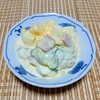 我が家の食卓ものがたり　おかずサラダ　玉子サラダの小鉢