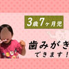 【子育て日記】歯磨きだいすきっ子！３歳７ヶ月児の身長と体重の成長について知ろう！