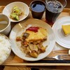 豚肉のピカタ+コーヒー&ケーキ