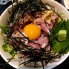 魚や一丁 大田市場@大田市場（生アジ丼 ミニ唐揚付き）