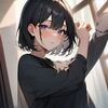 medium bob (ボブスタイルのミディアムヘア) by Animagine XL V3.1