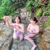 おもろい温泉いちご狩りオフ！温泉編（湯西川温泉 露天風呂）その3