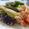野菜天で昼ご飯