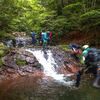 山の仲間とヒライデ沢