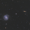 撮り直しの銀河M100+NGC4312