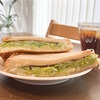 蓋ぎゅーで作ったキャベツのホットサンド🥪