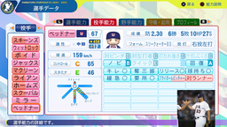 【パワプロ2024・再現】デビッド・ベッドナー（2026WBC・アメリカ代表）