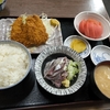 西川口の「あおき食堂」でいわしフライといわし刺身定食を食べました🐟