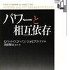 【お知らせ】　ナイの名著が遂に和訳。パワーと相互依存/ミネルヴァ書房