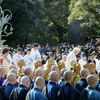 今年は密集を避け　鎌倉の東日本大震災復興祈願祭