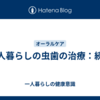 一人暮らしの虫歯の治療：続き