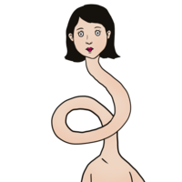 ろくろ首 のかわいいイラスト